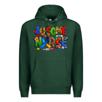 Sports Green ausome autism nurse Premium Hoodie - Zillion Design Studio