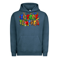 Pigment Midnight Navy ausome autism teacher Urban Hoodie - Zillion Design Studio