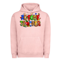 Pigment Salmon ausome autism teacher Urban Hoodie - Zillion Design Studio