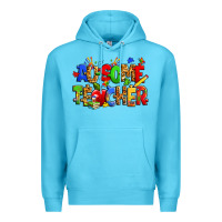 Ocean Blue ausome autism teacher Premium Hoodie - Zillion Design Studio