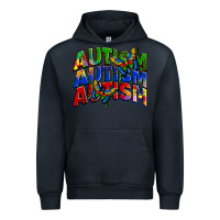 Navy autism autism autism Urban Hoodie - Zillion Design Studio