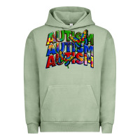 Pigment Oil Green autism autism autism Urban Hoodie - Zillion Design Studio