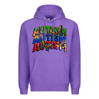 Purple autism autism autism Premium Hoodie - Zillion Design Studio