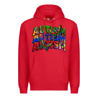 Red autism autism autism Premium Hoodie - Zillion Design Studio