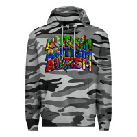 Slate Camo autism autism autism Premium Hoodie - Zillion Design Studio