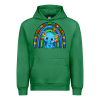Emerald autism elephant rainbow Urban Hoodie - Zillion Design Studio