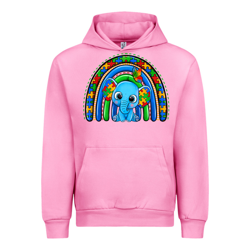 Autism Elephant Rainbow Urban Hoodie by Zillion Design Studio | Teevron