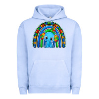 Pigment Grape Ice autism elephant rainbow Urban Hoodie - Zillion Design Studio