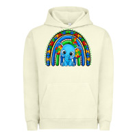 Pigment Pistachio autism elephant rainbow Urban Hoodie - Zillion Design Studio