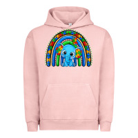 Pigment Salmon autism elephant rainbow Urban Hoodie - Zillion Design Studio