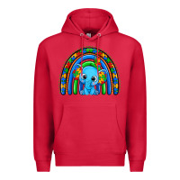 Cardinal autism elephant rainbow Premium Hoodie - Zillion Design Studio