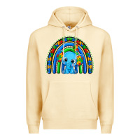 Pina Colada autism elephant rainbow Premium Hoodie - Zillion Design Studio