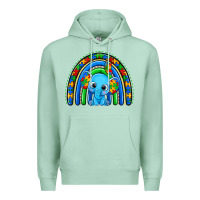 Seafoam autism elephant rainbow Premium Hoodie - Zillion Design Studio