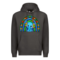 Smoke autism elephant rainbow Premium Hoodie - Zillion Design Studio