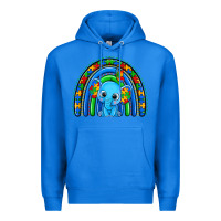 True Royal autism elephant rainbow Premium Hoodie - Zillion Design Studio