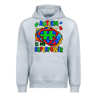 Heather Grey autism is my superpower ripped shirt Urban Hoodie - Zillion Design Studio