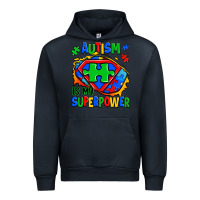 Navy autism is my superpower ripped shirt Urban Hoodie - Zillion Design Studio