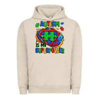 Pigment French Oak autism is my superpower ripped shirt Urban Hoodie - Zillion Design Studio