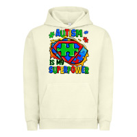 Pigment Pistachio autism is my superpower ripped shirt Urban Hoodie - Zillion Design Studio