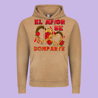 El Amor Se Comparte With Churros Vintage Hoodie Designed By Adodesignshop