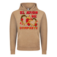 Vintage Coffee el amor se comparte with churros Vintage Hoodie - AdoDesignShop