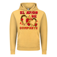 Vintage Mustard el amor se comparte with churros Vintage Hoodie - AdoDesignShop