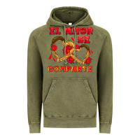Vintage Olive el amor se comparte with churros Vintage Hoodie - AdoDesignShop