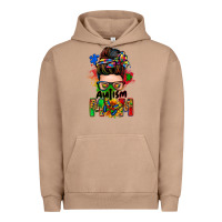 Pigment Burro autism mom messy bun Urban Hoodie - Zillion Design Studio