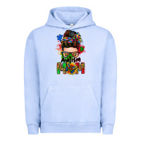 Pigment Grape Ice autism mom messy bun Urban Hoodie - Zillion Design Studio