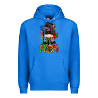 True Royal autism mom messy bun Premium Hoodie - Zillion Design Studio