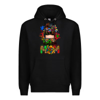 Black autism mom messy bun Premium Hoodie - Zillion Design Studio