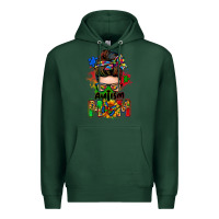 Sports Green autism mom messy bun Premium Hoodie - Zillion Design Studio