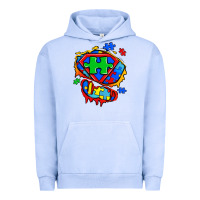 Pigment Grape Ice autism superhero ripped tshirt Urban Hoodie - Zillion Design Studio