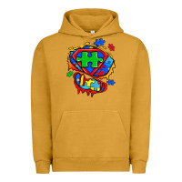 Pigment Peanut Butter autism superhero ripped tshirt Urban Hoodie - Zillion Design Studio