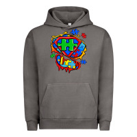 Pigment Tornado autism superhero ripped tshirt Urban Hoodie - Zillion Design Studio