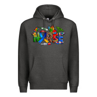 Charcoal Heather autism nurse Premium Hoodie - Zillion Design Studio