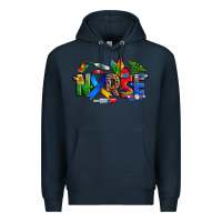 Navy autism nurse Premium Hoodie - Zillion Design Studio