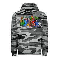 Slate Camo autism nurse Premium Hoodie - Zillion Design Studio
