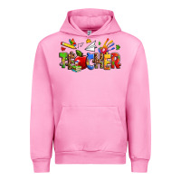 Fuchsia Pink autism teacher Urban Hoodie - Zillion Design Studio