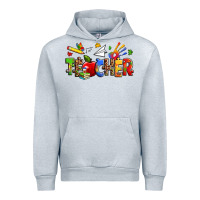 Heather Grey autism teacher Urban Hoodie - Zillion Design Studio