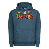 Pigment Midnight Navy autism teacher Urban Hoodie - Zillion Design Studio