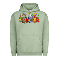 Pigment Oil Green autism teacher Urban Hoodie - Zillion Design Studio