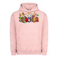 Pigment Salmon autism teacher Urban Hoodie - Zillion Design Studio