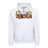 White autism teacher Urban Hoodie - Zillion Design Studio