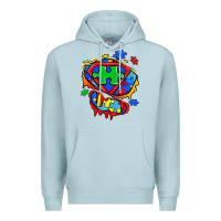 Blue Mist autism superhero ripped tshirt Premium Hoodie - Zillion Design Studio