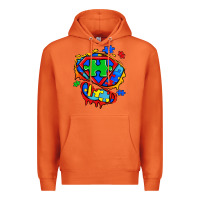Carrot autism superhero ripped tshirt Premium Hoodie - Zillion Design Studio