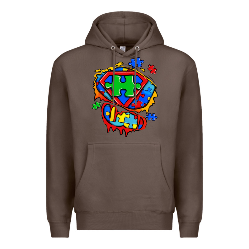 Autism Superhero Ripped Tshirt Premium Hoodie by Zillion Design Studio | Teevron