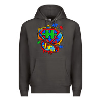 Smoke autism superhero ripped tshirt Premium Hoodie - Zillion Design Studio