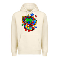 Tofu autism superhero ripped tshirt Premium Hoodie - Zillion Design Studio