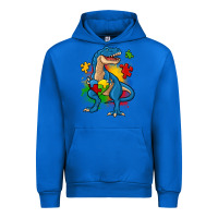 Cobalt autism trex Urban Hoodie - Zillion Design Studio